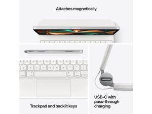 Apple MJQJ3LL/A Apple Magic Keyboard for iPad Pro 11 inch (3rd, 2nd and 1st Generation) and iPad Air (5th and 4th Generation) US English White