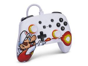 PowerA Enhanced Wired Controller and Slim Case for Nintendo Switch  Mario Fireball