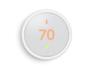 Nest E Thermostat with LCD Display, White, Size 1.76" Nest E Thermostat with LCD Display, White, Size 1.76"