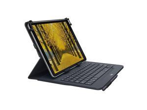 Logitech Universal Folio Keyboard/Cover Case (Folio) for 10.5" iPad 2 - Spill Resistant Shell, Water Resistant Exterior - 10.6" Height x 8.3" Width x 1" Depth