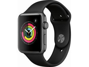 Apple Watch Gen 3 Series 3 42mm Space Gray Aluminum - Black Sport Band MTF32LL/A Apple Watch Gen 3 Series 3 42mm Space Gray Aluminum - Black Sport Band MTF32LL/A