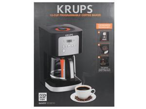 Krups Savoy 12 Cup Programmable Black Coffee Maker EC321050 Krups Savoy 12 Cup Programmable Black Coffee Maker EC321050