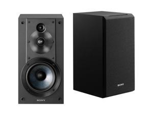 Sony SSCS5 3Way 3Driver Bookshelf Speaker System Black Pair