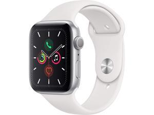 Apple Watch Series 5 (GPS Only, 44mm, Silver Aluminum, White Sport Band) Apple Watch Series 5 (GPS Only, 44mm, Silver Aluminum, White Sport Band)