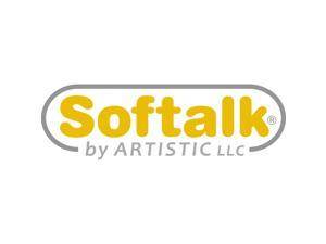 Softalk Coiled Phone Cord, Plug/Plug, 12 Ft., Black 48102
