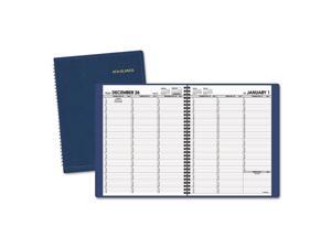 Weekly Appointment Book, 8 1/4 X 10 7/8, Navy, 2017-2018
