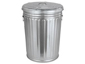 Pre-Galvanized Trash Can with Lid, Round, Steel, 20 gal, Gray 20GALLONWLID Pre-Galvanized Trash Can with Lid, Round, Steel, 20 gal, Gray 20GALLONWLID