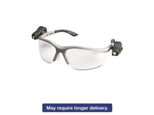 3M LightVision Safety Glasses w/LED Lights Clear AntiFog Lens Gray Frame 3M LightVision Safety Glasses w/LED Lights Clear AntiFog Lens Gray Frame