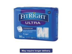 Fitright Ultra Protective Underwear, Medium, 28-40" Waist, 20/pack
