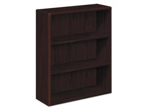 HON 10700 Series 3-Shelf Bookcase - 36" x 13.1" x 43.1" - 3 x Shelf(ves) - Mahogany - Laminate - Wood, Hardwood - Recycl