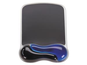 Kensington Duo Gel Wave Mouse Pad Wrist Rest, Blue 62401