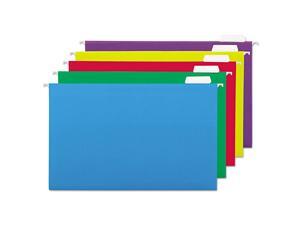 Hanging File Folders, 1/5 Tab, 11 Point, Legal, Assorted Colors, 25/box Hanging File Folders, 1/5 Tab, 11 Point, Legal, Assorted Colors, 25/box