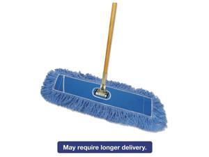 Boardwalk Looped-End Dust Mop Kit 36 x 5 60" Metal/Wood Handle Blue/Natural Boardwalk Looped-End Dust Mop Kit 36 x 5 60" Metal/Wood Handle Blue/Natural