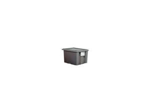 QUANTUM STORAGE SYSTEMS QDC2420-12 Attached Lid Container, 2.44 cu. ft., Gray QUANTUM STORAGE SYSTEMS QDC2420-12 Attached Lid Container, 2.44 cu. ft., Gray