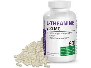 L-Theanine 200mg (Double-Strength) with Passion Flower Herb - Reducing Stress - Non-GMO Gluten Free, 90 Capsules L-Theanine 200mg (Double-Strength) with Passion Flower Herb - Reducing Stress - Non-GMO Gluten Free, 90 Capsules