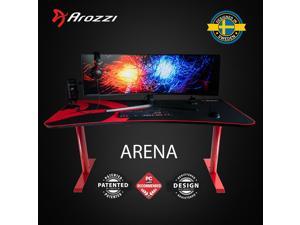 Arozzi Arena Heavy Duty Rectangle 63" Table Top Full Mousepad Gaming Desk