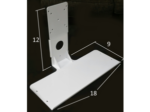 SDS iMount 2.0 Premium Aluminum VESA Mount Mini Keyboard Tray Attachment White Light Weight One Piece Construction 9" x 18 + Mouse Extension SDS iMount 2.0 Premium Aluminum VESA Mount Mini Keyboard Tray Attachment White Light Weight One Piece Construction 9" x 18 + Mouse Extension