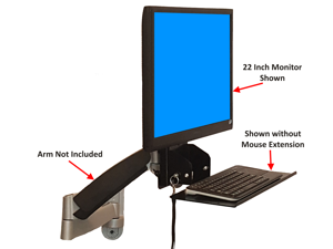 SDS iMount 4.0 Keyboard & Monitor Mount w/ Tilt, Fold Away Adjustable Tray System 7" x 18" tray(Mounts Directly To The Wall) SDS iMount 4.0 Keyboard & Monitor Mount w/ Tilt, Fold Away Adjustable Tray System 7" x 18" tray(Mounts Directly To The Wall)