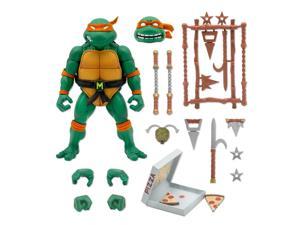 UK SELLER TMNT 4PCS TOY FIGURE SET/CAKE TOPPER WITH WEAPONS MOVABLE LIMBS