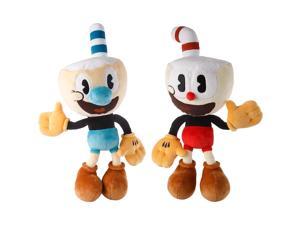 The Cuphead Show Cuphead  Mugman 2pk Plush 15 Doll Animated Series Character Soft Toy Mighty Mojo