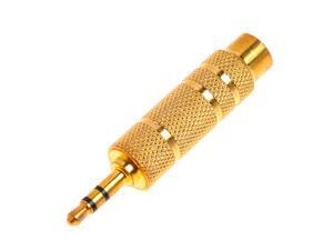 axGear Universal Brass 3.5mm Male to 6.5mm Female Stereo Audio Adapter Jack Connector axGear Universal Brass 3.5mm Male to 6.5mm Female Stereo Audio Adapter Jack Connector
