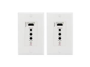 axGear HDMI Extender Over RJ45 Wall Plate w/ IR Remote Audio Signal Through Cat5e Cat6 LAN Network Cable Upto 200Ft 60M axGear HDMI Extender Over RJ45 Wall Plate w/ IR Remote Audio Signal Through Cat5e Cat6 LAN Network Cable Upto 200Ft 60M