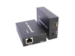 axGear HDMI Extender Over Cat5e Cat6 RJ45 Network Cable Repeater with Audio up to 200Ft 60M axGear HDMI Extender Over Cat5e Cat6 RJ45 Network Cable Repeater with Audio up to 200Ft 60M