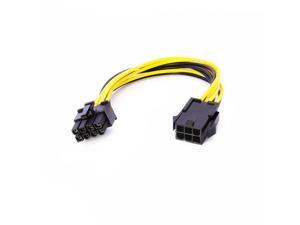 axGear PCI-E 6 Pin to 8 Pin Power Cable 6Pin PCI Express to 8Pin Video Card Converter Wire 6P-8P