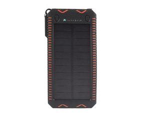 axGear Solar Charger Power Bank Portable External Battery Pack Waterproof Dual USB LED Lighter 12000