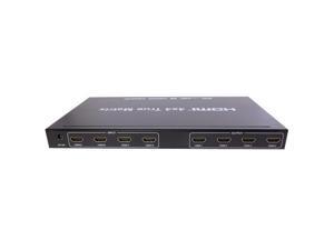 axGear HDMI 4X4 3D True Matrix Switch Splitter 4 In 4 Out HD Display Selector W/ Remote