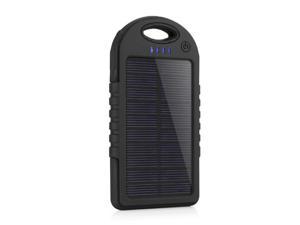 axGear Portable Solar Charger Power Bank USB External Outdoor Waterproof Battery Pack 5000mAh