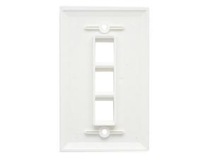 axGear RJ45 Wall Plate Cat5e Cat 6 Network Cable Socket Face Plate 3 Port axGear RJ45 Wall Plate Cat5e Cat 6 Network Cable Socket Face Plate 3 Port