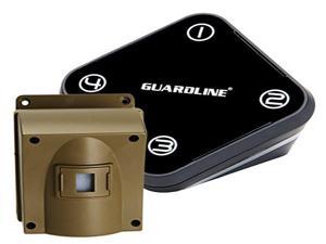 Guardline Wireless Driveway Alarm- Top Rated Outdoor Weatherproof Motion Sensor & Detector- Best DIY Security Alert System- Stay Safe & Protect Home, Outside Property, Yard, Garage, Gate, Pool.