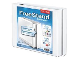 Adams - EasyOpen FreeStand Binder With Locking Slant-D Rings, " Capacity, White Adams - EasyOpen FreeStand Binder With Locking Slant-D Rings, " Capacity, White