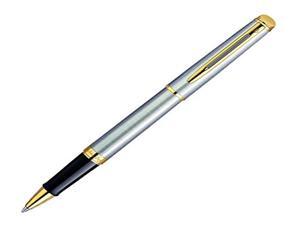 Waterman Hemisphere Stainless Steel with Golden Trim, Rollerball Pen with Fine Black refill (S0920350) Waterman Hemisphere Stainless Steel with Golden Trim, Rollerball Pen with Fine Black refill (S0920350)