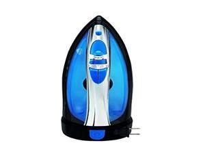 Sunbeam Steam Master 1400 Watt Mid-size Anti-Drip Non-Stick Soleplate Iron with Variable Steam control and 8' Retractable Cord, Black/Blue, GCSBCL-202-000 Sunbeam Steam Master 1400 Watt Mid-size Anti-Drip Non-Stick Soleplate Iron with Variable Steam control and 8' Retractable Cord, Black/Blue, GCSBCL-202-000