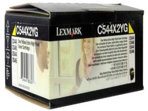 Lexmark Extra High Yield Yellow Toner Cartridge, 4000 Yield (C544X2YG)