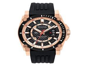 Bulova Precisionist Champlain Rubber Strap Mens Watch 98B152 Bulova Precisionist Champlain Rubber Strap Mens Watch 98B152