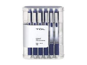 TUL Retractable Gel Pens 0.5 mm Fine Point, Blue 12/pk TUL Retractable Gel Pens 0.5 mm Fine Point, Blue 12/pk