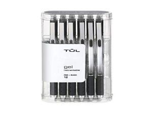 Retractable tulle Gel pens 0.5 mm Fine Point, Black 12 / PK Retractable tulle Gel pens 0.5 mm Fine Point, Black 12 / PK