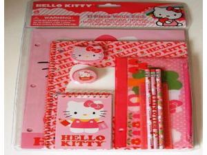 Hello Kitty Think Pink 11 piece Stationary Pack (Portfolio X2 Themed Notebook, Memo Pad, Pencil Pouch, Pencils, Sharpener, Ruler, Eraser) Hello Kitty Think Pink 11 piece Stationary Pack (Portfolio X2 Themed Notebook, Memo Pad, Pencil Pouch, Pencils, Sharpener, Ruler, Eraser)