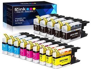 E-Z Ink ™ Compatible Ink Cartridge Replacement For Brother LC75 LC-75 LC-75XL High Yield (14) Pack (5 Black, 3 Cyan, 3 Magenta, 3 Yellow) LC75BK LC75C LC75M LC75Y E-Z Ink ™ Compatible Ink Cartridge Replacement For Brother LC75 LC-75 LC-75XL High Yield (14) Pack (5 Black, 3 Cyan, 3 Magenta, 3 Yellow) LC75BK LC75C LC75M LC75Y