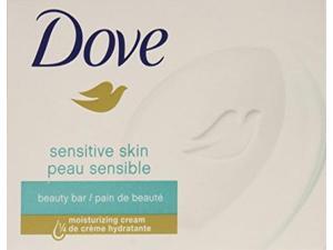 Dove U-BB-1510 Sensitive Skin Unscented Moisturizing Cream Beauty Bar - 6 x 4.25 oz - Soap Dove U-BB-1510 Sensitive Skin Unscented Moisturizing Cream Beauty Bar - 6 x 4.25 oz - Soap