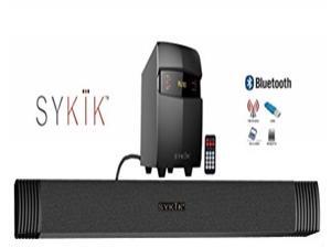 Sykik SBME2SUB Bluetooth Sound Bar with subwoofer, wireless remote, FM radio, RCA input, USB, SD ports and bass control Sykik SBME2SUB Bluetooth Sound Bar with subwoofer, wireless remote, FM radio, RCA input, USB, SD ports and bass control