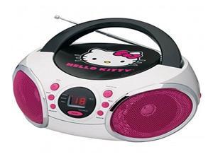 HELLO KITTY Portable Stereo CD Boombox with AM/FM Radio Speaker HELLO KITTY Portable Stereo CD Boombox with AM/FM Radio Speaker