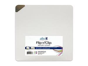 DocIt Flip n' Clip Report Cover with Swing Clip, Works with Portrait or Landscape Presentations, Holds 25 Sheets, Frosted (00721) DocIt Flip n' Clip Report Cover with Swing Clip, Works with Portrait or Landscape Presentations, Holds 25 Sheets, Frosted (00721)