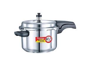 Prestige 4L Alpha Deluxe Induction Base Stainless Steel Pressure Cooker, 4.0-Liter