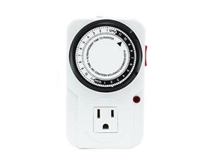iPower GLTIME 120 Volt 24 Hour Heavy Duty Plug-in Mechanical Timer iPower GLTIME 120 Volt 24 Hour Heavy Duty Plug-in Mechanical Timer