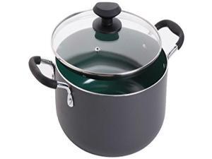 Gibson Home 92138.02 Hummington 5 Quart Ceramic Non-Stick Dutch Oven with Glass Lid, Green Gibson Home 92138.02 Hummington 5 Quart Ceramic Non-Stick Dutch Oven with Glass Lid, Green