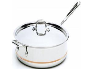 All-Clad 6406 SS Copper Core 5-Ply Bonded Dishwasher Safe Saute Pan with Lid/Cookware, 6-Quart, Silver All-Clad 6406 SS Copper Core 5-Ply Bonded Dishwasher Safe Saute Pan with Lid/Cookware, 6-Quart, Silver